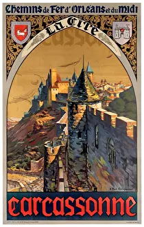 Gado Posters Prints: Medieval Carcassonne Poster