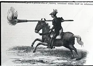 Torch Prints: Medieval Fire-Armed Horseman