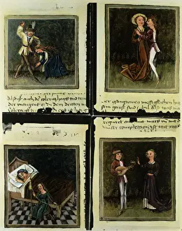 Medieval Illus Of Classic 4 Temperaments