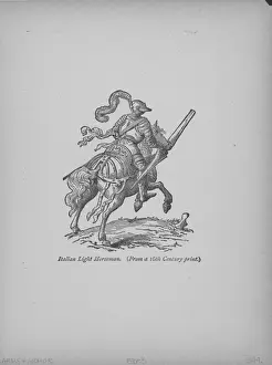 Lac0051 Prints: Medieval Italian Light Horseman