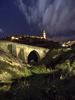 Riverbed Prints: Medieval neighborhood of the people of Bocairent I dress in the night
