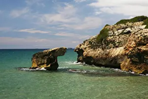 Catalonia Prints: Mediterranean coast in Tarragona, Catalonia, Spain, Europe