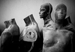 Images Dated 28th December 2009: Medium group of abandoned mannequins in warehouse