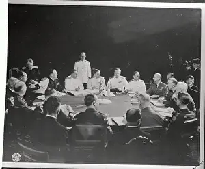 George C Prints: Meeting of American and Russian Chiefs of Staff