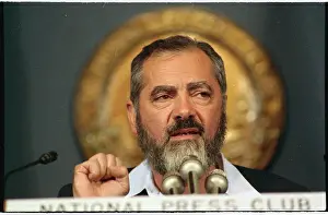 Meir Kahane Speaking at Microphones