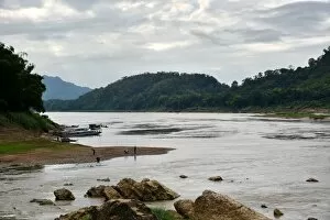 Images Dated 8th December 2015: Mekong river landscape Luang prabang Laos