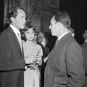 Movie Studio Prints: Mel Ferrer and Audrey Hepburn with Prince Aly Khan