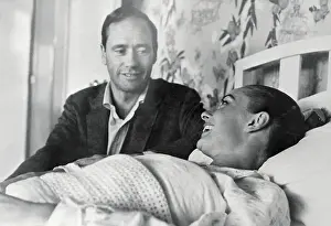 Durango Prints: Mel Ferrer at Bedside of Injured Audrey Hepburn