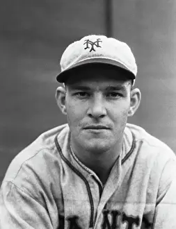 Outfielder Prints: Mel Ott Closeup