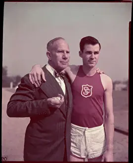 Mel Patton and Dean Cromwell on Field
