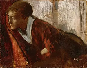 Degas Prints: Melancholy. Artist: Degas, Edgar (1834-1917)