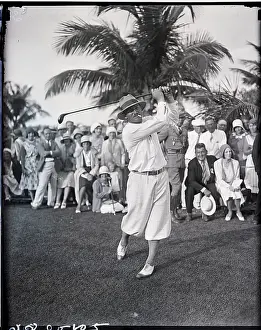 Professional Prints: Bill Melhorn Golfer Taking Swing