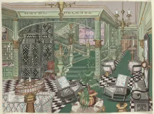Stairs Prints: Melrose Hotel Lobby