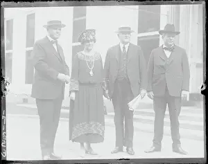 Organization Prints: Members of Brazilian Exposition Posing Together
