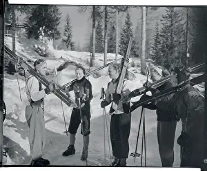 Members of the Canadian Ski Team