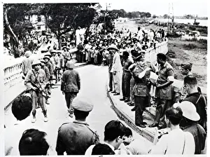 Hanoi Prints: Members Of Commission (R);Soldiers March