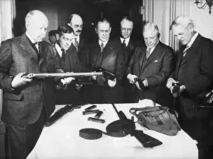 Baker Prints: Members Of Crime Commision Examine Guns
