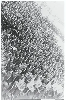 Madrid Prints: Members of Falange Participating in Ceremony