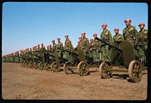 Members of Marine Units Shown During Review
