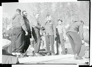 Members of the Swiss Bobsled Race