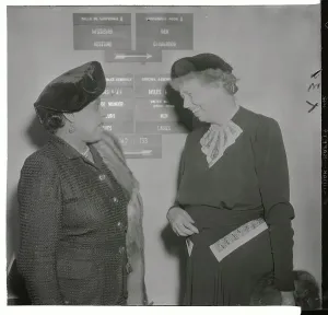 Flushing Prints: Members of United Nations General Assembly Edith Sampson and Eleanor Roosevelt