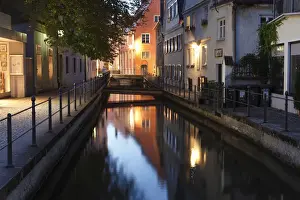 Streams Prints: Memminger Ach river, Untere Bachgasse