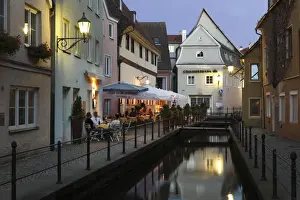 Taverns Prints: Memminger Ach river, Untere Bachgasse