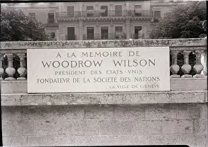 Geneva Prints: Memorial For President Woodrow Wilson