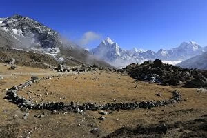 Khumbu Gallery: Memorials and Tombstones to climbers and Sherpas