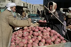 Huty35338 Prints: Men At Afghan Market