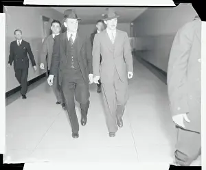 Justice Prints: Men Attending Hauptmann Trial