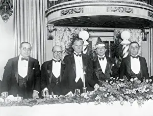 Mayer Prints: Men at Banquet Honoring Sid Grauman