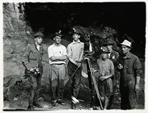 Tripod Prints: Men & Boys Posing W/Camera & Tripod
