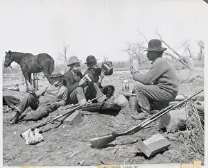 Colorado Prints: Men Camping