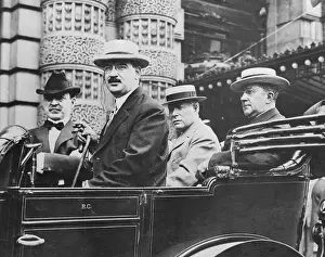 Charles F Prints: Four Men in Car