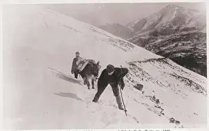 Effort Prints: Two Men Climbing Mountain