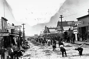 Digging Prints: Men Digging in Streets During Gold Rush