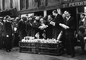 Giving Prints: Men Distributing Bread and Coffee to the Needy