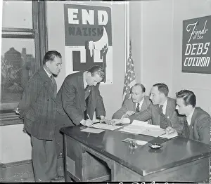 Men Enlisting for Fracas in Spain