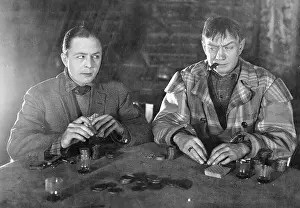 Risk Prints: Two Men Eyeing Each Other During Game