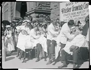 Sacramento Prints: Men Getting a Shave