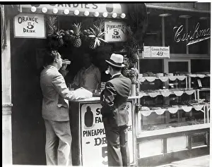 Counter Prints: Men Keeping Cool With Five Cents Drinks