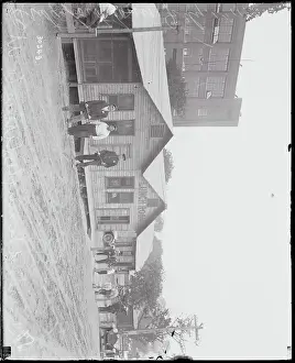 Men Leaving Lunch House