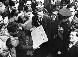 Headline Prints: Men Looking At Headline: Conscription