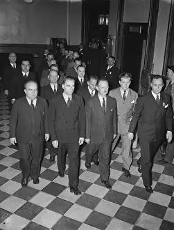 Courthouse Prints: Men Being Marched To Court; Spy Ring