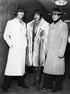 Wool Prints: Men Modeling Fashionable Coats