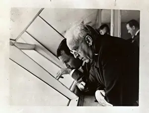 Men at Observation Window on Hindenberg