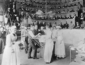Spectators Prints: Men Observing Early Surgery