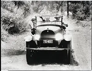 Ride Prints: Three Men In Open Car;Guns Pulled;Movie