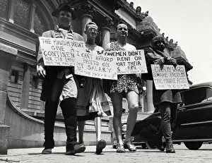 Picketing Prints: Men In Outfits Picket Museum
